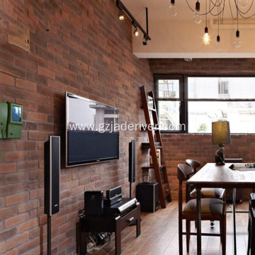 Background Stone Of Red Brick Artificial Stone Restaurant
